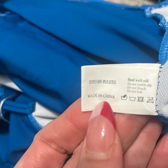 SPORLIKE Women One Piece Swimsuit V-Neck Ruffle Bathing Suit Padded Monokini New - Picture 7 of 7